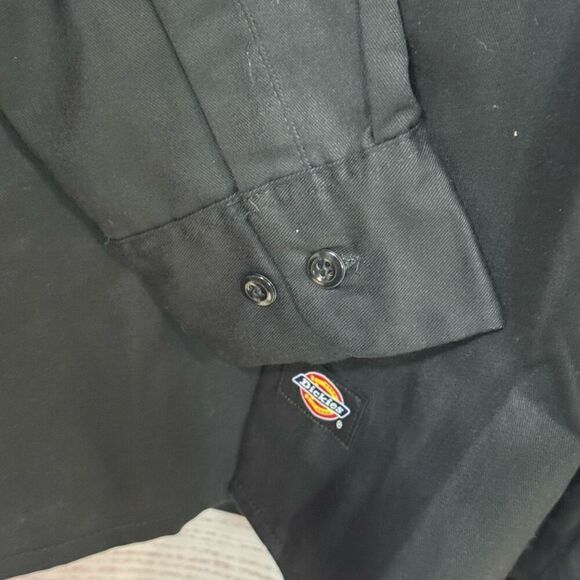 Dickies black button long sleeved shirt X Large - Picture 5 of 8
